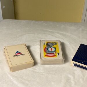 Delta Card Game Set with Red and Blue Accents